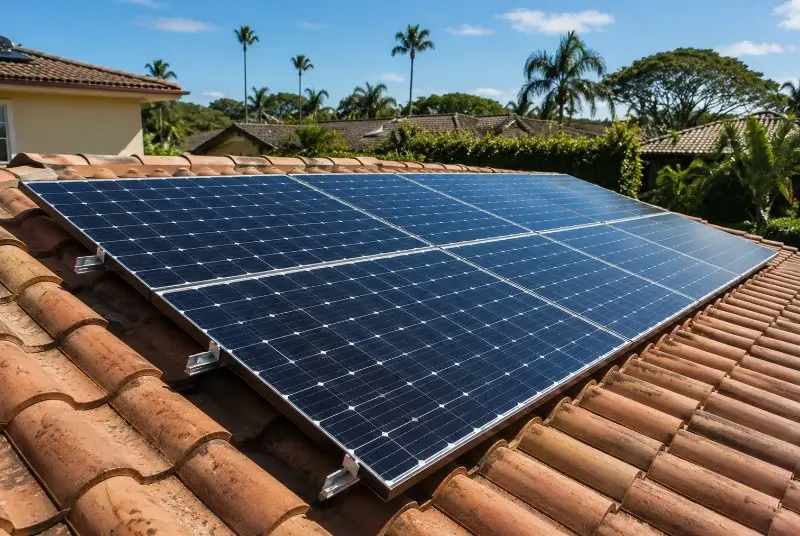 Installation de panneaux solaires à la Tranche-sur-Mer
